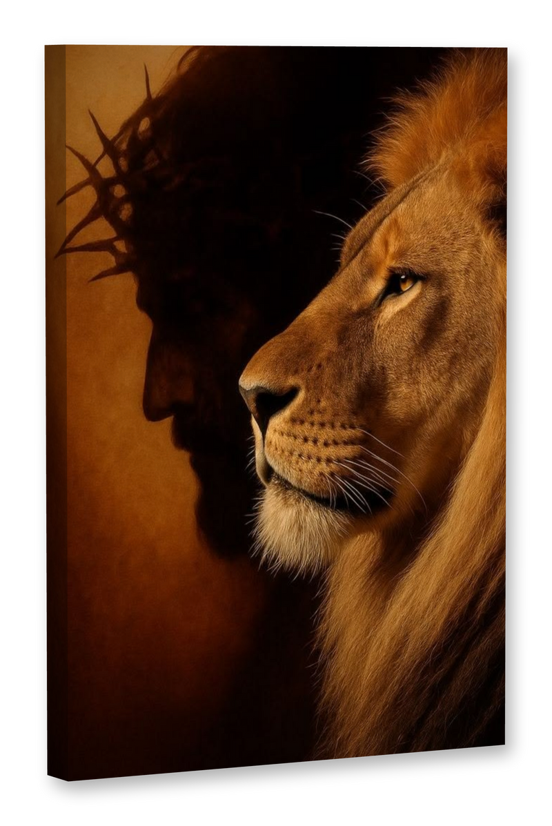 Cuadro Jesús y el León de Judá Fe y Fortaleza – Exclusivo